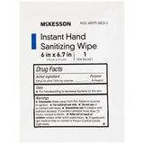 McKesson Hand Sanitizing Wipe 100 Count Ethyl Alcohol Wipe Individual Packet (1055597_BX) 100/BX
