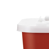 Sharps-A-Gator™ Sharps Container Red Base 10-1/4 H X 7 D X 10-1/2 W Inch Vertical Entry 2 Gallon (566144_CS) 20/CS
