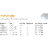 Primapore Island Dressing 3-1/8 X 4 Inch Rectangle Sterile Film Backing (370204_EA) 1/EA
