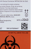 McKesson Prevent® Sharps Container Cabinet / Wall Enclosure High Impact Polystyrene Wall Mount Locking (855128_CS) 2/CS