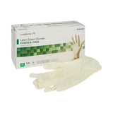 McKesson Confiderm® Exam Glove Medium NonSterile Latex Standard Cuff Length Fully Textured Ivory Not Rated (921598_BX) 100/BX