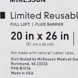 McKesson Bed Pillow 20 X 26 Inch Blue Reusable (939592_EA) 1/EA