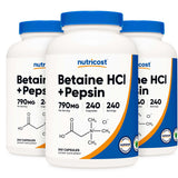 nutricost® Dietary Supplement Betaine HCl / Pepsin 790 mg Strength Capsule 240 Per Bottle (1270261_BT) 1/BT