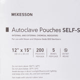 McKesson Sterilization Pouch Ethylene Oxide (EO) Gas / Steam 12 X 15 Inch Transparent Blue / White Self Seal Paper / Film (960947_CS) 1000/CS