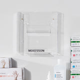 McKesson Glove Box Holder Horizontal or Vertical Mounted 2-Box Capacity Clear 4 X 10 X 10-3/4 Inch Plastic (464712_CS) 10/CS