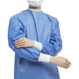 Astound® Non-Reinforced Surgical Gown with Towel Small / Medium Blue Sterile AAMI Level 3 Disposable (273632_CS) 20/CS