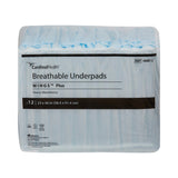 Wings™ Breathable Plus Disposable Underpad 23 X 36 Inch Fluff / Polymer Heavy Absorbency (239551_BG) 1/BG