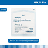 McKesson Gauze Sponge 4 X 4 Inch 8-Ply Sterile 2 per Pack (762704_CS) 600/CS