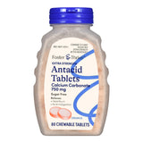 Foster & Thrive™ Antacid 750 mg - 300 mg Strength Chewable Tablet 80 per Bottle (1235082_BT) 1/BT