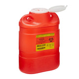 BD™ Sharps Container Red Base 13-2/5 H X 9-2/5 W X 5-3/10 D Inch Vertical Entry 2.05 Gallon (169748_EA) 1/EA