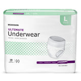 McKesson Unisex Adult Absorbent Underwear Pull On with Tear Away Seams Large Disposable Heavy Absorbency (1123836_BG) 18/BG