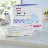 McKesson Super Incontinence Liner 25-1/5 Inch Length Moderate Absorbency Polymer Core One Size Fits Most (1187897_BG) 20/BG