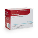 FlexPress2™ 2 Layer Compression Bandage System 4 Inch X 7-1/10 Yard / 4 Inch X 8-9/10 Yard Self-Adherent Closure Tan / White NonSterile Standard Compression (1178931_EA) 1/EA