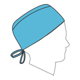 Halyard Surgeon Cap One Size Fits Most Blue Tie Closure (188621_BX) 100/BX