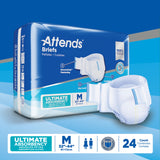 Attends® Advanced Unisex Adult Incontinence Brief Medium Disposable Heavy Absorbency (950223_BG) 24/BG