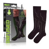 Green Drop™ Compression Socks Knee High Large / X-Large Black Closed Toe (1230637_PR) 1/PR