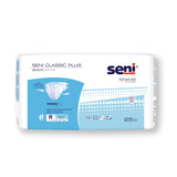 Seni® Classic Plus Unisex Adult Incontinence Brief Regular Disposable Moderate Absorbency (1163856_CS) 100/CS