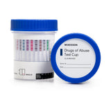 McKesson Drugs of Abuse Test Kit AMP, BAR, BUP, BZO, COC, mAMP/MET, MDMA, MOP300, MTD, OXY, PCP, PPX, TCA, THC (OX, pH, SG) 25 Tests CLIA Waived (1101528_BX) 25/BX