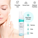 DermaRite® 3-N-1™ Rinse-Free Body Wash Foaming 7.5 oz. Pump Bottle Mild Scent (470148_EA) 1/EA