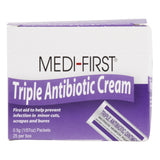 Medi-First® First Aid Antibiotic Bacitracin / Neomycin / Polymyxin B Ointment 0.5 Gram Individual Packet (337028_CS) 900/CS