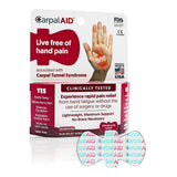 Carpal AID® Patch Hand-Based Carpal Tunnel Support Plastic Left or Right Hand Clear Large (1233610_PK) 20/PK