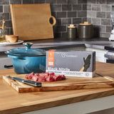 CareStock™ Exam Glove Large NonSterile Nitrile Standard Cuff Length Fully Textured Black Not Rated (1230894_CS) 2500/CS