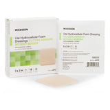 McKesson Lite Thin Foam Dressing 3 X 3 Inch Without Border Film Backing Silicone Gel Adhesive Square Sterile (1083092_EA) 1/EA