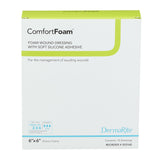ComfortFoam™ Foam Dressing 6 X 6 Inch Without Border Film Backing Silicone Face Square Sterile (835614_BX) 10/BX