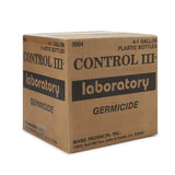 Control III® Laboratory Germicide Surface Disinfectant Cleaner Quaternary Based Manual Pour Liquid 1 gal. Bottle Benzaldehyde Scent NonSterile (307418_CS) 4/CS