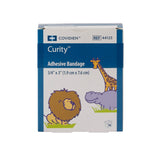 Curity™ Adhesive Strip 3/4 X 3 Inch Plastic Rectangle Kid Design (Zoo Animals) Sterile (867806_BX) 1/BX