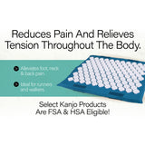 Kanjo Acupressure Foot Mat Sapphire / White Cotton-Linen Fabric / Memory Foam / Plastic 14 X 16 Inch (1236437_EA) 1/EA