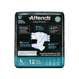 Attends® Premier Unisex Adult Incontinence Brief Large Disposable Heavy Absorbency (1128074_CS) 48/CS