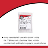 PTS Diagnostics Capillary Blood Collection Tube Plain 40 µL Without Closure Glass Tube (957814_BG) 16/BG