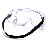 Pyramex® Protective Goggles Fit Over Uncoated Clear Tint Polycarbonate Lens Clear Frame Elastic Strap One Size Fits Most (1239058_BX) 12/BX