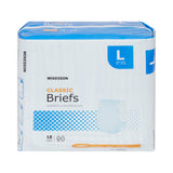 McKesson Classic Unisex Adult Incontinence Brief Large Disposable Light Absorbency (973139_BG) 18/BG