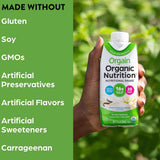 Orgain® Organic Nutritional Shake Oral Supplement Sweet Vanilla Bean Flavor Liquid 11 oz. Carton (1039285_CS) 12/CS