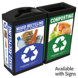 The Classic ErgoCan Two-Stream Recycling Station (4187) Each