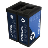 The Synergy Ergocan Two-Stream Recycling Station (5191) Each