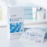 McKesson Skin Closure Strip 1 X 5 Inch Nonwoven Material Reinforced Strip White (876310_CS) 100/CS