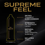 SKYN® Supreme Condom Lubricated One Size Fits Most 30 Per Box (1256942_BX) 1/BX