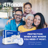 Attends® Care Advanced Unisex Adult Incontinence Brief Large Disposable Heavy Absorbency (957930_CS) 72/CS