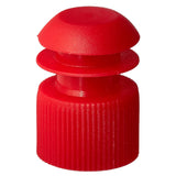 McKesson Tube Closure Polyethylene Flanged Plug Cap Red 13 mm For Use with 13 mm Blood Drawing Tubes, Glass Test Tubes, Plastic Culture Tubes NonSterile (1175283_CS) 20000/CS