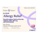 Foster & Thrive™ Allergy Relief 180 mg Strength Tablet 15 per Box (1238969_BX) 15/BX