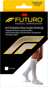 3M™ Futuro™ Anti-embolism Stocking Knee High X-Large / Regular White Closed Toe (1084278_PR) 1/PR