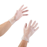 McKesson Exam Glove Medium NonSterile Vinyl Standard Cuff Length Smooth Clear Not Rated (354439_BX) 100/BX