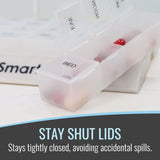 HealthSmart® Pill Organizer Large 7 Day 4 Dose (724874_EA) 1/EA
