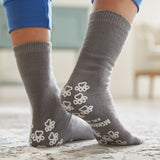 McKesson Terries™ Slipper Socks Unisex Adult 2X-Large Single Tread Single Patient Use Gray (504733_PR) 1/PR