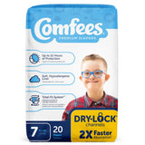 Comfees® Unisex Baby Diaper Size 7 Disposable Moderate Absorbency (907036_BG) 20/BG