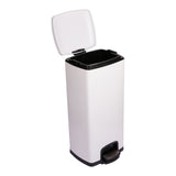 McKesson Trash Can 32 Quart / 8 gal. White Metal Square (1223678_CS) 1/CS