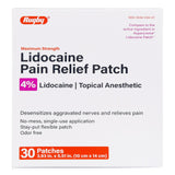 Major Pharmaceuticals Topical Pain Relief 4% Strength Lidocaine Patch 30 per Box (1218095_CT) 30/CT
